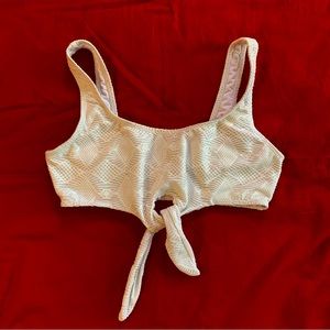 ASOS White Bathing Suit Swim Top (Free with Bundle)